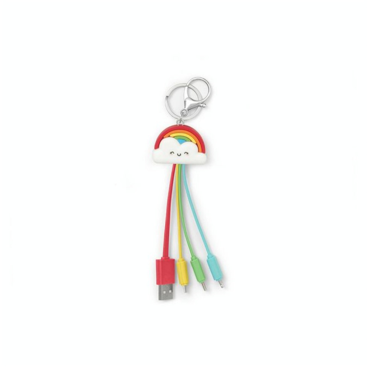 Câble de Recharge Multiple Porte-clés Rainbow - Legami - Rougier et Plé