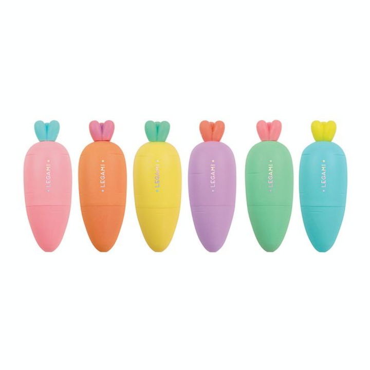 Mini Surligneurs Karaté Team 6 Couleurs Pastel - Legami - Rougier et Plé