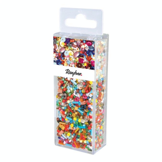 Perles en verre Multicolores 100 g - Rayher - Rougier et Plé