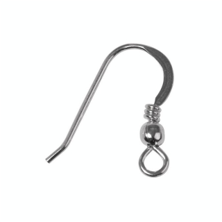 Crochet d'oreille 20 mm 925 2 pcs Couleur argent - Rayher - Rougier et Plé