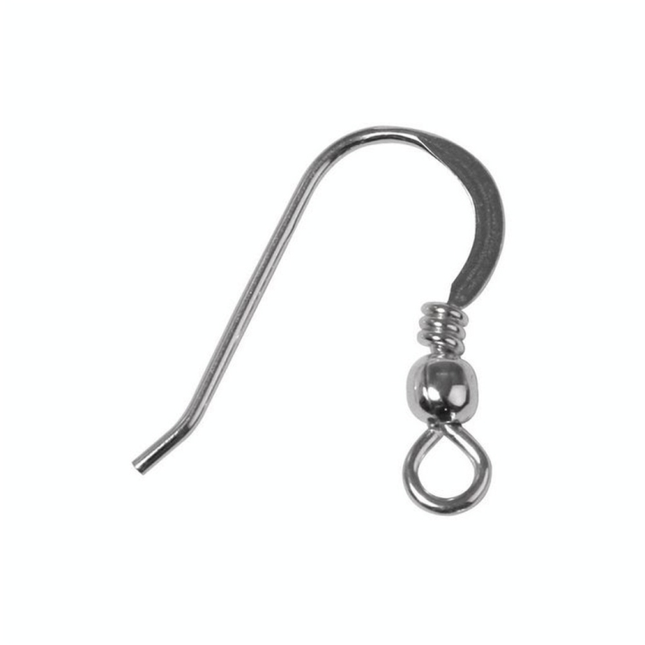 Crochet d'oreille 20 mm 925 2 pcs Couleur argent - Rayher - Rougier et Plé
