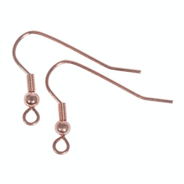 Crochet d'oreille 20 mm 4 pcs Couleur or rose - Rayher - Rougier et Plé