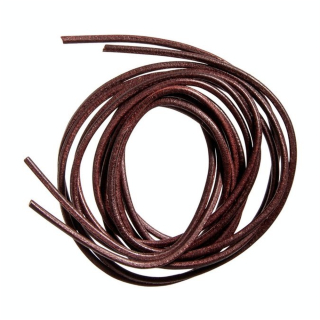 Lanières Rondes en Cuir de bœuf ø 2 mm x 100 cm Brun 2 pcs - Rayher - Rougier et Plé