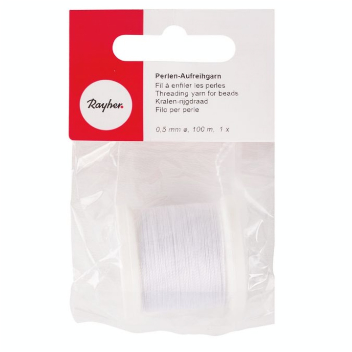 Fil à Perles ø 0.5 x 100 m Blanc - Rayher - Rougier et Plé