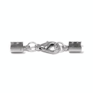 Fermoir à Bijoux Monté 4 mm Couleur argent - Rayher - Rougier et Plé