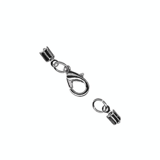 Fermoir à Bijoux Monté 2 mm Couleur argent - Rayher - Rougier et Plé