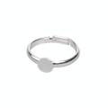 Bague à décorer ø 6 mm 2 pcs Couleur platine - Rayher - Rougier et Plé