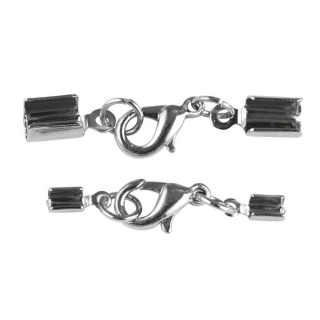 Fermoir à Bijoux Avec Carabinier 2 mm 2 pcs Couleur argent - Rayher - Rougier et Plé