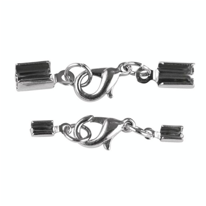 Fermoir à Bijoux Avec Carabinier 2 mm 2 pcs Couleur argent - Rayher - Rougier et Plé