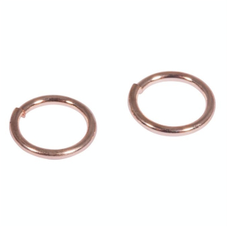 Anneau Fendu ø 7 mm Acier Couleur or Rose 30 pcs - Rayher - Rougier et Plé