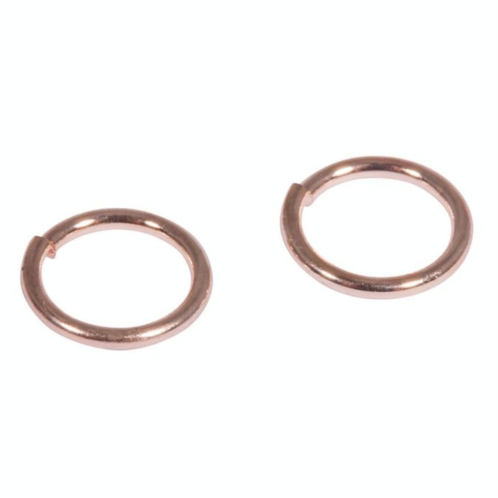 Anneau Fendu ø 7 mm Acier Couleur or Rose 30 pcs - Rayher - Rougier et Plé