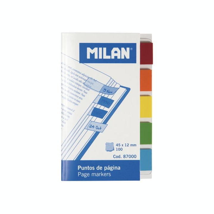 Bloc Marque-Page en Plastique Transparent 100 pcs 5 couleurs - MILAN - Rougier et Plé