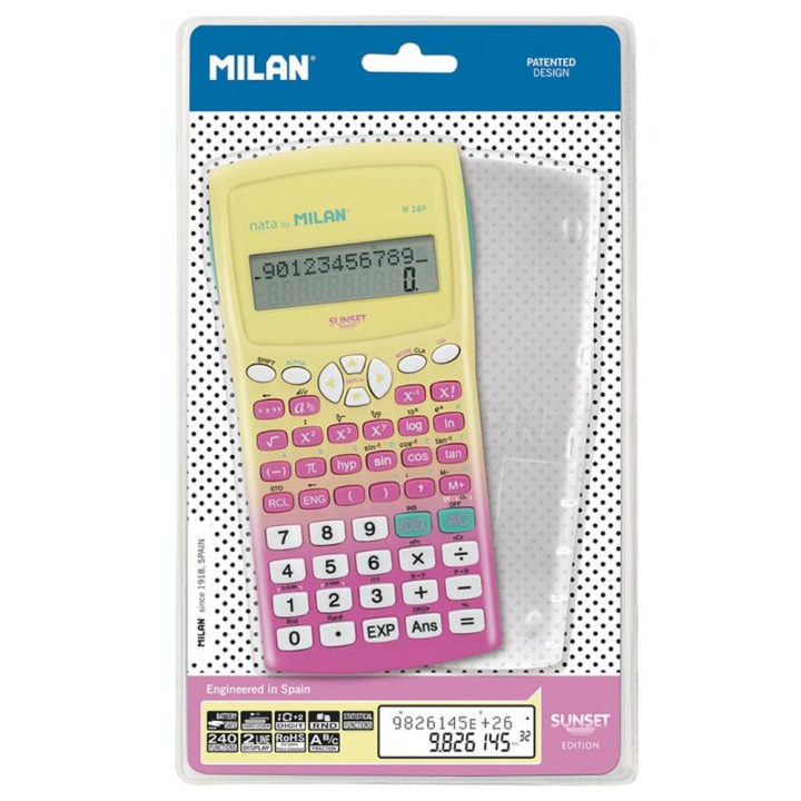 Calculatrice scientifique M240 Sunset - MILAN - Rougier et Plé
