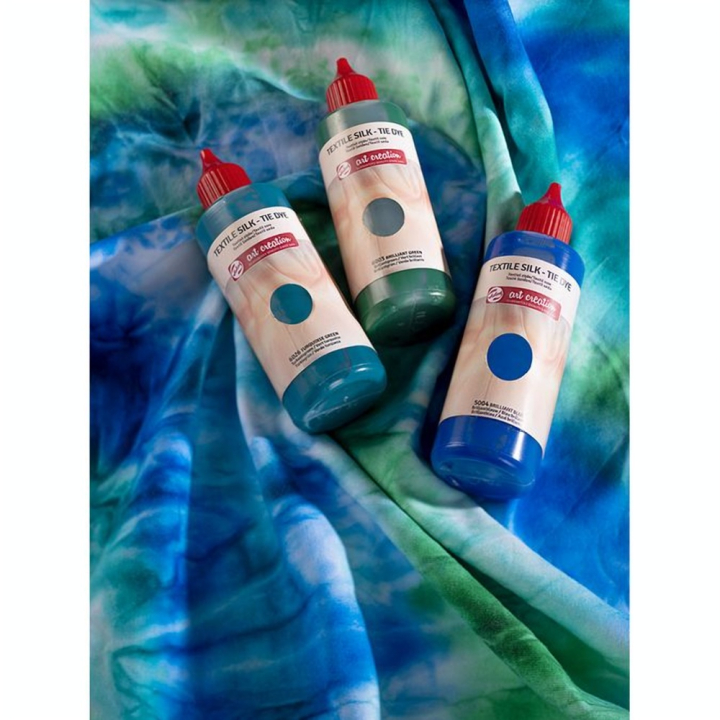 Teinture Soie Tie & Dye 3 x 85 ml Kit Bleu - Talens Art Creation - Rougier et Plé