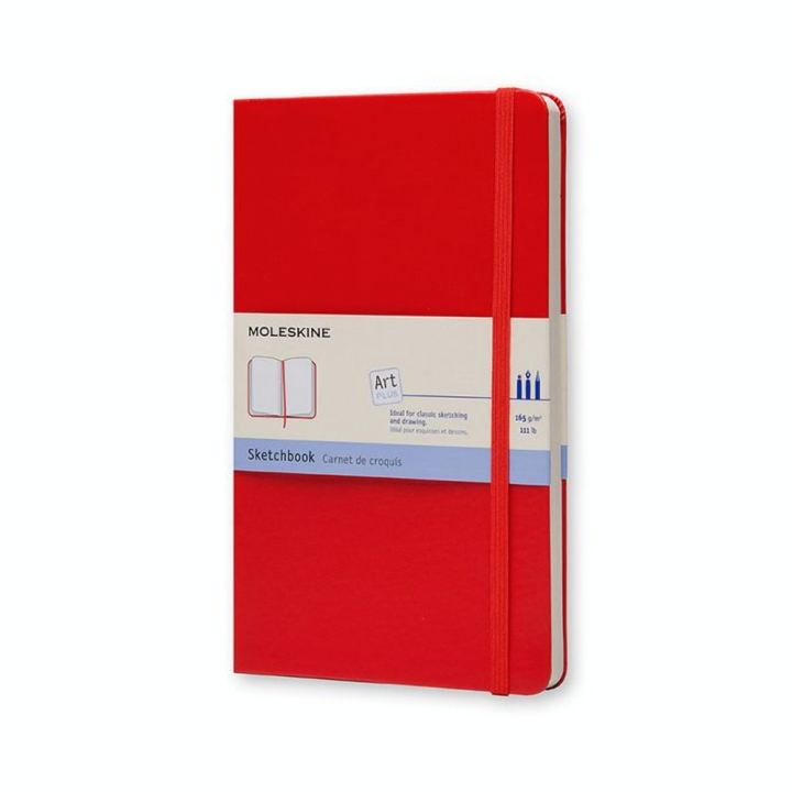 Carnet de Croquis Art 165 g/m² 13 x 21 cm Rouge écarlate - Moleskine - Rougier et Plé