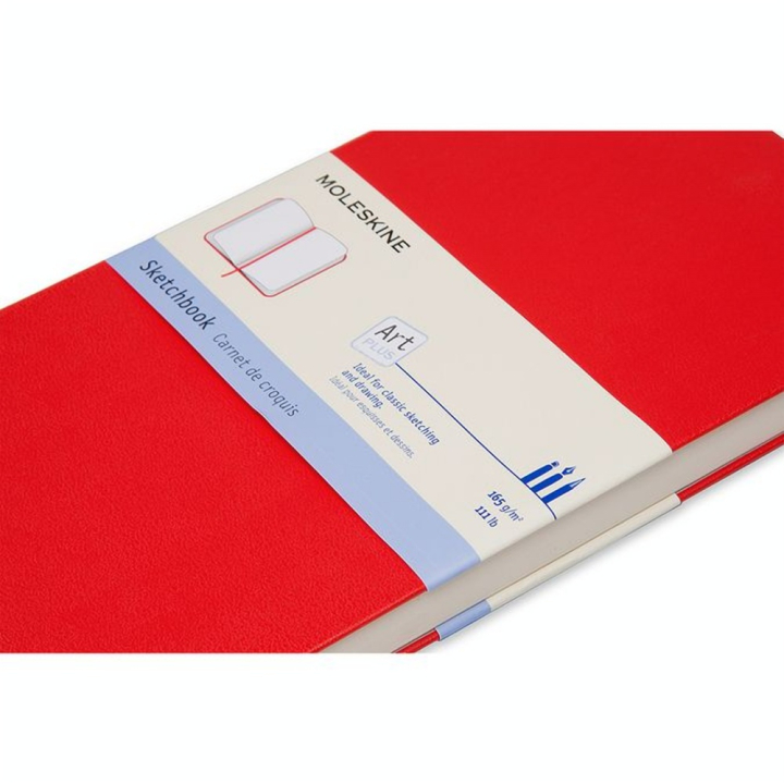 Carnet de Croquis Art 165 g/m² 13 x 21 cm Rouge écarlate - Moleskine - Rougier et Plé