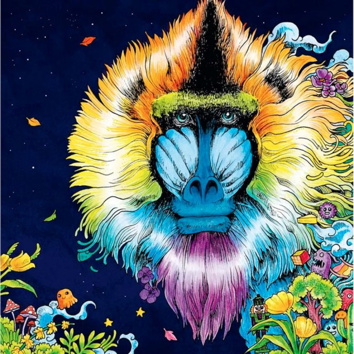 Carnet de coloriage Kaleidomorphia - Marabout - Rougier et Plé