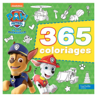 Livre de coloriage La Pat’ Patrouille 365 coloriages - Hachette - Rougier et Plé