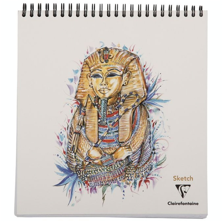 Bloc de Papier Dessin Toutankhâmon 90 g/m² Spiralé - Clairefontaine - Rougier et Plé