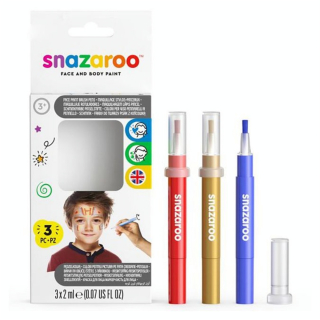 Maquillage Set de 3 Stylos Pinceaux Aventure - Snazaroo - Rougier et Plé