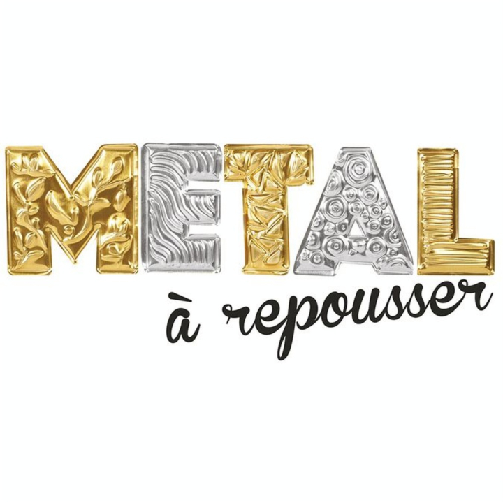 Feuilles de métal à repousser Or et argent x 3 pcs - Graine Créative - Rougier et Plé