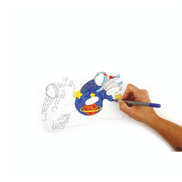Masque en carton Enfant 6 pcs Cosmos - Graine Créative - Rougier et Plé