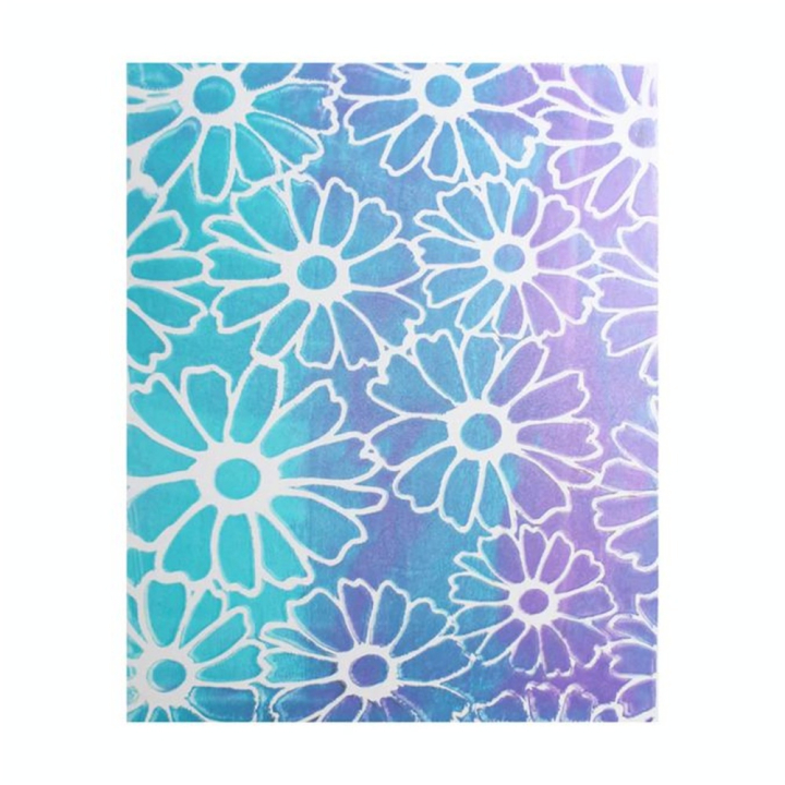 Pochoir Fleurs pour Impression 20.3 x 25.4 cm - Gelli Arts - Rougier et Plé