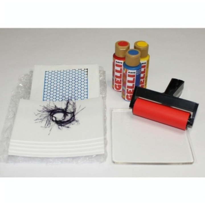 Kit d'estampage et d'impression 12 pcs - Gelli Arts - Rougier et Plé