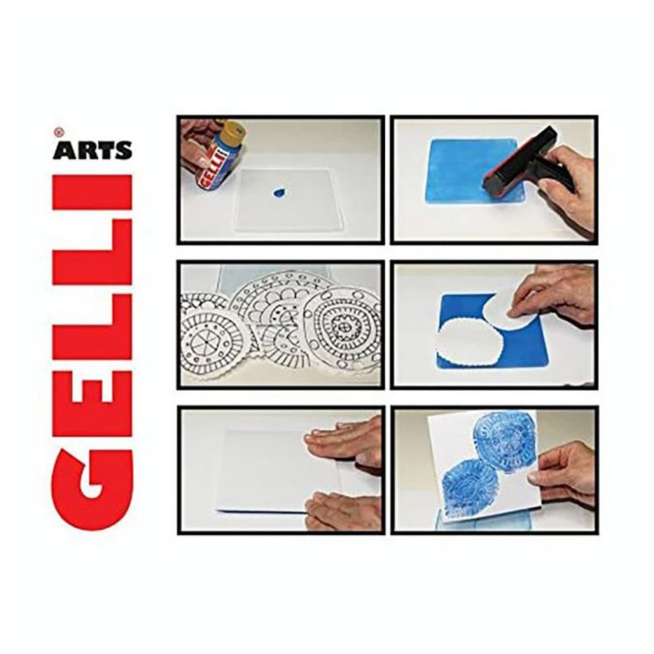 Kit d'impression de Cartes 12.7 x 12.7 cm - Gelli Arts - Rougier et Plé