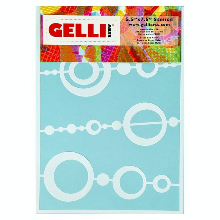 Pochoir Perles pour Impression 12.7 x 17.8 cm - Gelli Arts - Rougier et Plé
