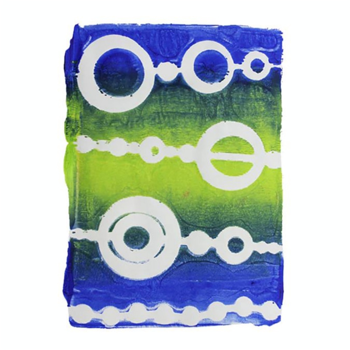 Pochoir Perles pour Impression 12.7 x 17.8 cm - Gelli Arts - Rougier et Plé