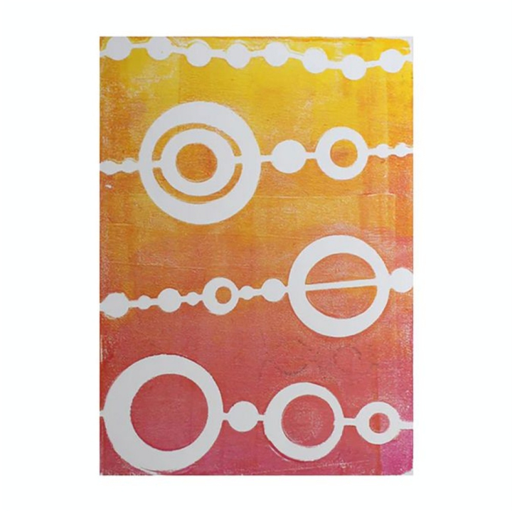 Pochoir Perles pour Impression 12.7 x 17.8 cm - Gelli Arts - Rougier et Plé
