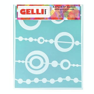 Pochoir Perles pour Impression 20.3 x 25.4 cm - Gelli Arts - Rougier et Plé