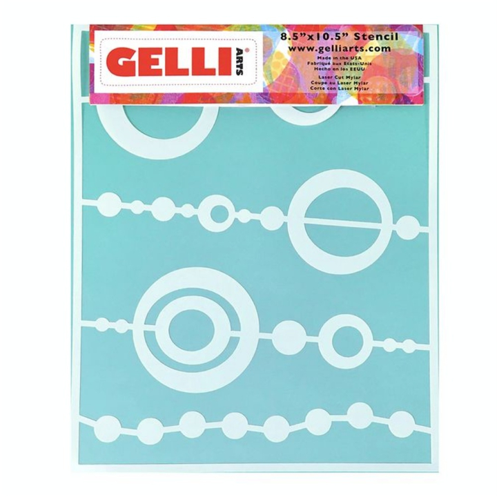 Pochoir Perles pour Impression 20.3 x 25.4 cm - Gelli Arts - Rougier et Plé