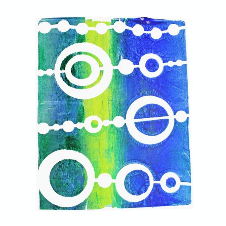 Pochoir Perles pour Impression 20.3 x 25.4 cm - Gelli Arts - Rougier et Plé