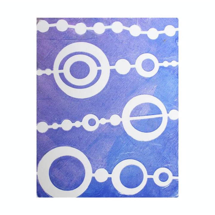 Pochoir Perles pour Impression 20.3 x 25.4 cm - Gelli Arts - Rougier et Plé