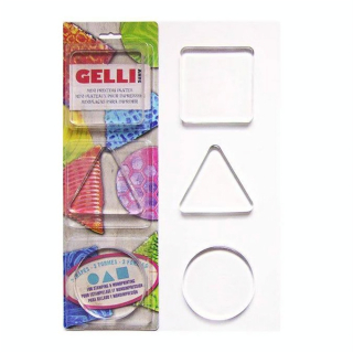 Plaques de Gel pour Impression Mini Rond, Carré, Triangle - Gelli Arts - Rougier et Plé