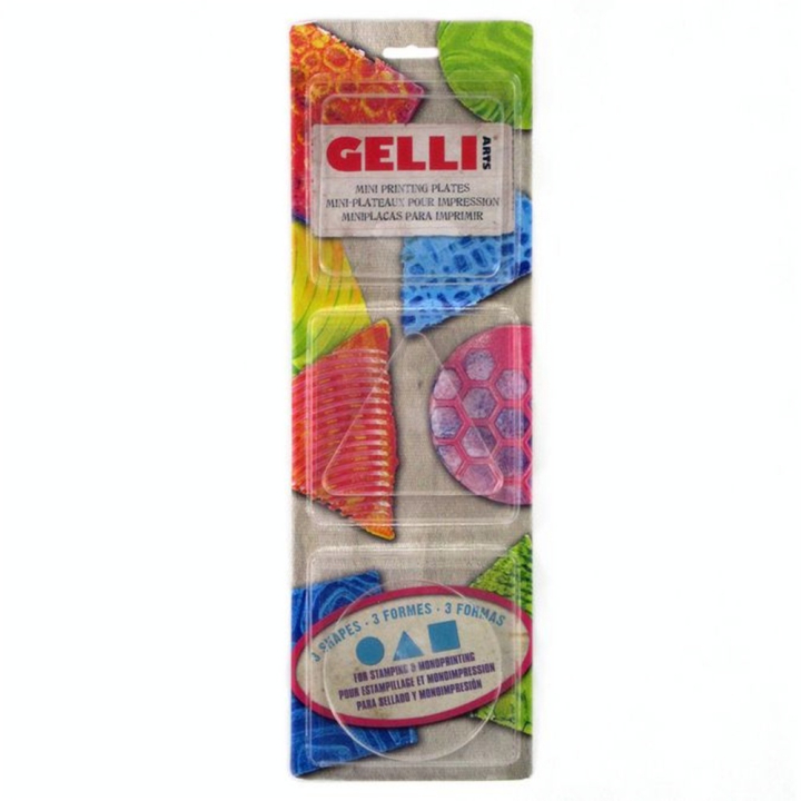 Plaques de Gel pour Impression Mini Rond, Carré, Triangle - Gelli Arts - Rougier et Plé