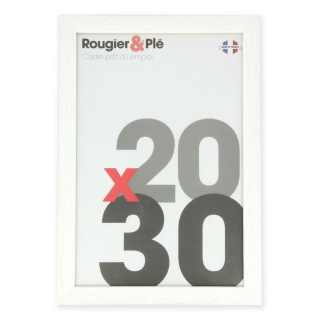 Cadre en bois vitre Plexi Gaëlle 20 Blanc - Rougier&Plé - Rougier et Plé
