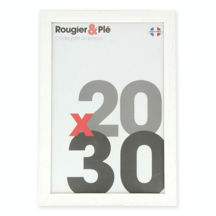 Cadre en bois vitre Plexi Gaëlle 20 Blanc - Rougier&Plé - Rougier et Plé