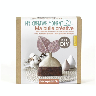Mini Kit Ma Bulle Créative Vase et Feuilles - Décopatch - Rougier et Plé