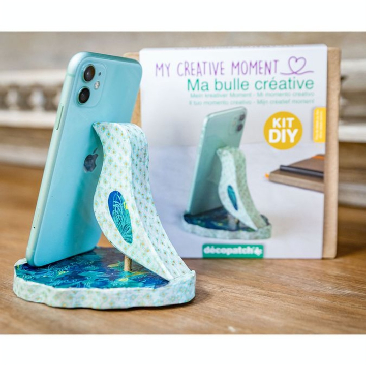 Mini Kit Ma Bulle Créative Support Téléphone - Décopatch - Rougier et Plé