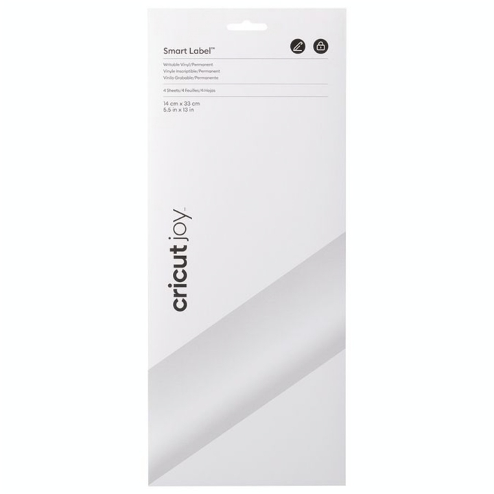Vinyle Inscriptible Permanent 4 Feuilles 14 x 33 cm Blanc - Cricut - Rougier et Plé