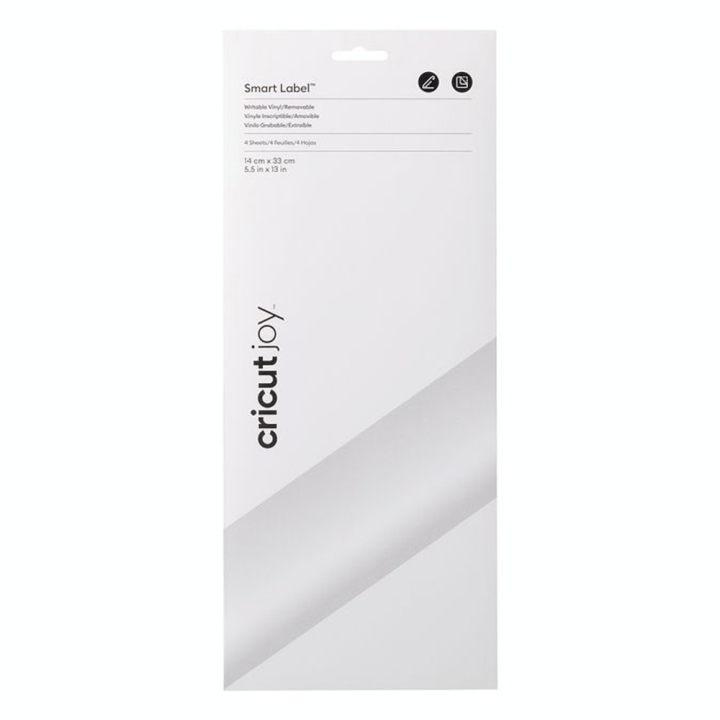 Vinyle Inscriptible Amovible 4 Feuilles 14 x 33 cm Blanc - Cricut - Rougier et Plé