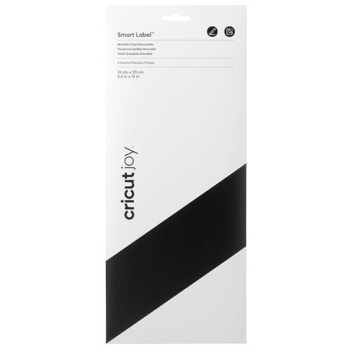 Vinyle Inscriptible Amovible 4 Feuilles 14 x 33 cm Noir - Cricut - Rougier et Plé