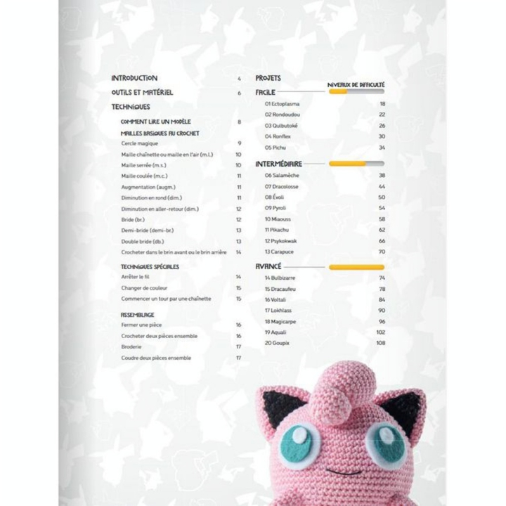 Livre Pokémon au crochet - Eyrolles - Rougier et Plé