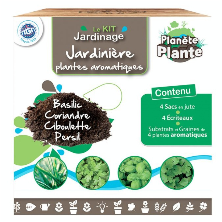 Jardinière 4 Plantes Aromatiques - MGM - Rougier et Plé