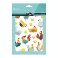 Gommettes Baby 14.8 x 21 cm 6 pcs Poules - Maildor - Rougier et Plé