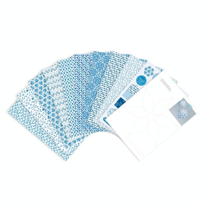 Papier imprimé A4 21 x 29.7 cm Bloc de 20 feuilles Shibori Floral - Clairefontaine - Rougier et Plé