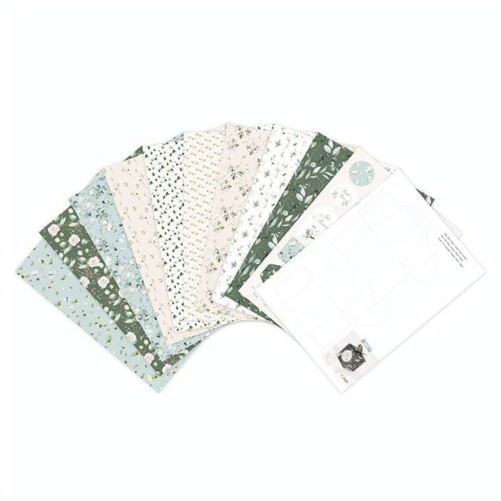 Papier imprimé A4 21 x 29.7 cm Bloc de 20 feuilles Romantique - Clairefontaine - Rougier et Plé